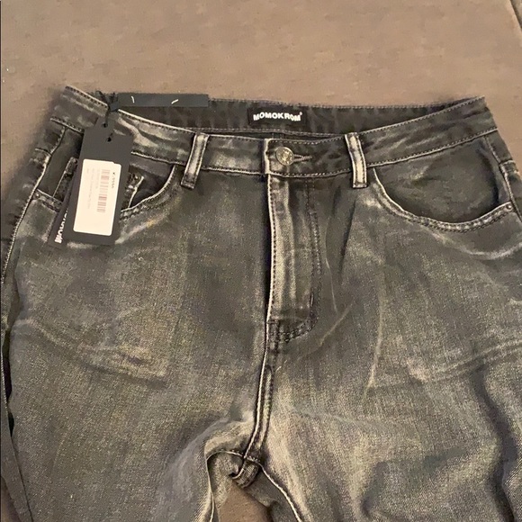 Dark gray, flare cropped jeans - Picture 3 of 3